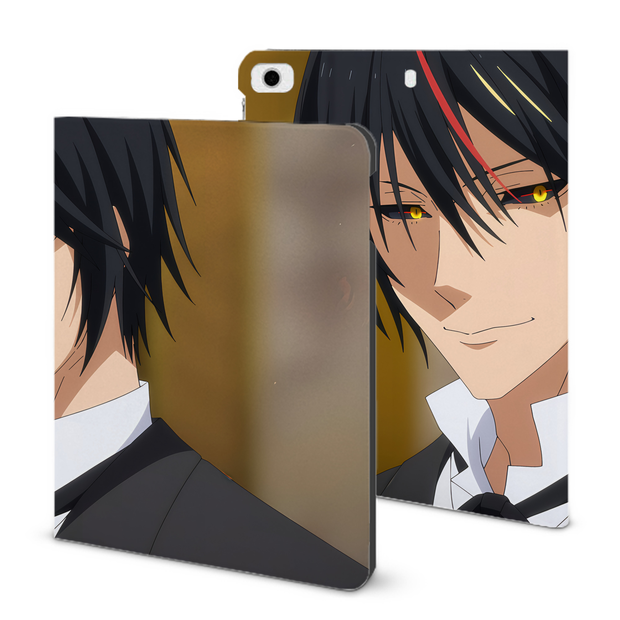 （画像用） 転スラ Regarding Reincarnated to Slime IPad ケース ブック型 PUレザー TPU 耐衝撃 軽量 薄型 ペン収納なし 全面保護 IPad 各モデル対応